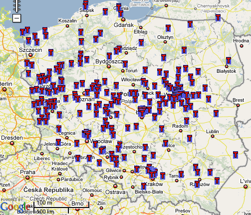 System GMAP umożliwia wizualizację bardzo dużej ilości markerków na jednej mapie. Fakt ten czyni go skalowalnym, dając tym samym szerokie możliwości rozwoju [10].