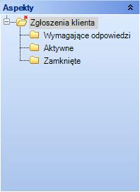 Instrukcja instalacji > Informacje ogólne o Asystencie Hotline 2.5.4 ASPEKT UWAGI DLA UŻYTKOWNIKA Kolejny element interfejsu Asystenta Hotline to aspekt Uwagi dla użytkownika.