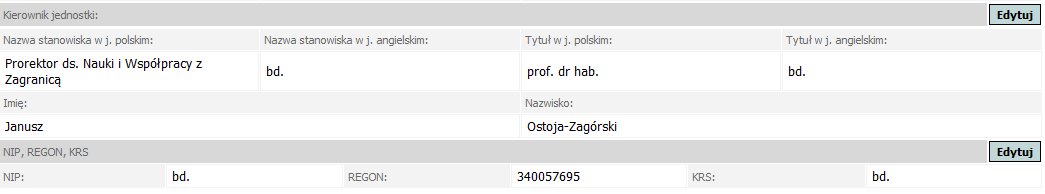 Obrazek 10. Po kliknięciu w znak plus w rubryce podmiot rozwija się lista wydziałów i jednostek Uniwersytetu. Trzeba zaznaczyć właściwy.