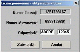 Podstawowe funkcje modułu Po tak przeprowadzonej instalacji programy uruchamiają się w ramach zarejestrowanej licencji. 1.3.1.2 Aktywacja klucza Klucze STANDARD domyślnie wymagają aktywacji.