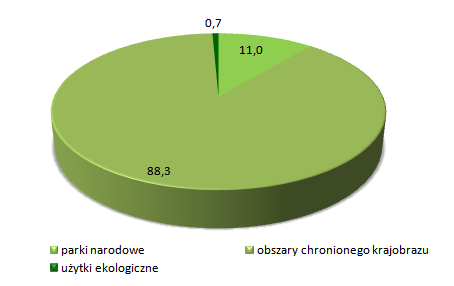 Białowieża jest to 4305,1 ha, co stanowi 71% powierzchni BPN w granicach administracyjnych gminy.