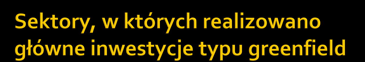 Budownictwo i inżynieria budowlana Produkcja koksu i produktów rafinacji ropy naftowej Transport i magazynowanie Handel hurtowy i detaliczny Zaopatrywanie w energię elektryczną, gaz, parę Produkcja