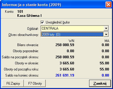 Aby przepisać saldo kont z poprzedniego roku klikamy w F4 Pobierz z BZ pobiera stan kont na koniec poprzedniego roku łącznie z okresem zamknięcia roku F3 Zapisz - zapisuje do bufora jeszcze nie widać