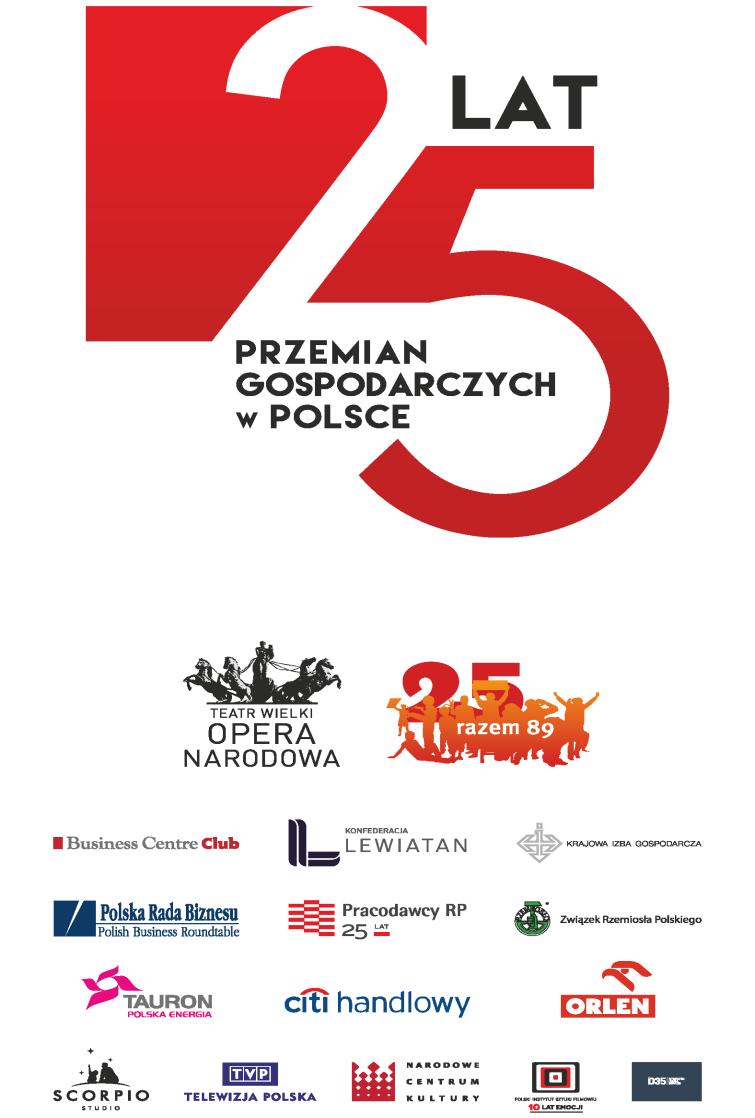 2015 roku 18 grudnia 2014 w Teatrze Wielkim odbyła się Gala z okazji 25-lecia polskich przemian gospodarczych. Gala poprzedzona została konferencją w Sejmie RP z udziałem m.in.