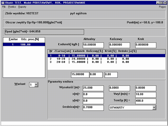 Obsługa menu 30 Obliczenia na danym punkcie kontynuowane są do momentu spełnienia warunku: (Y) Sm (99.8/99.