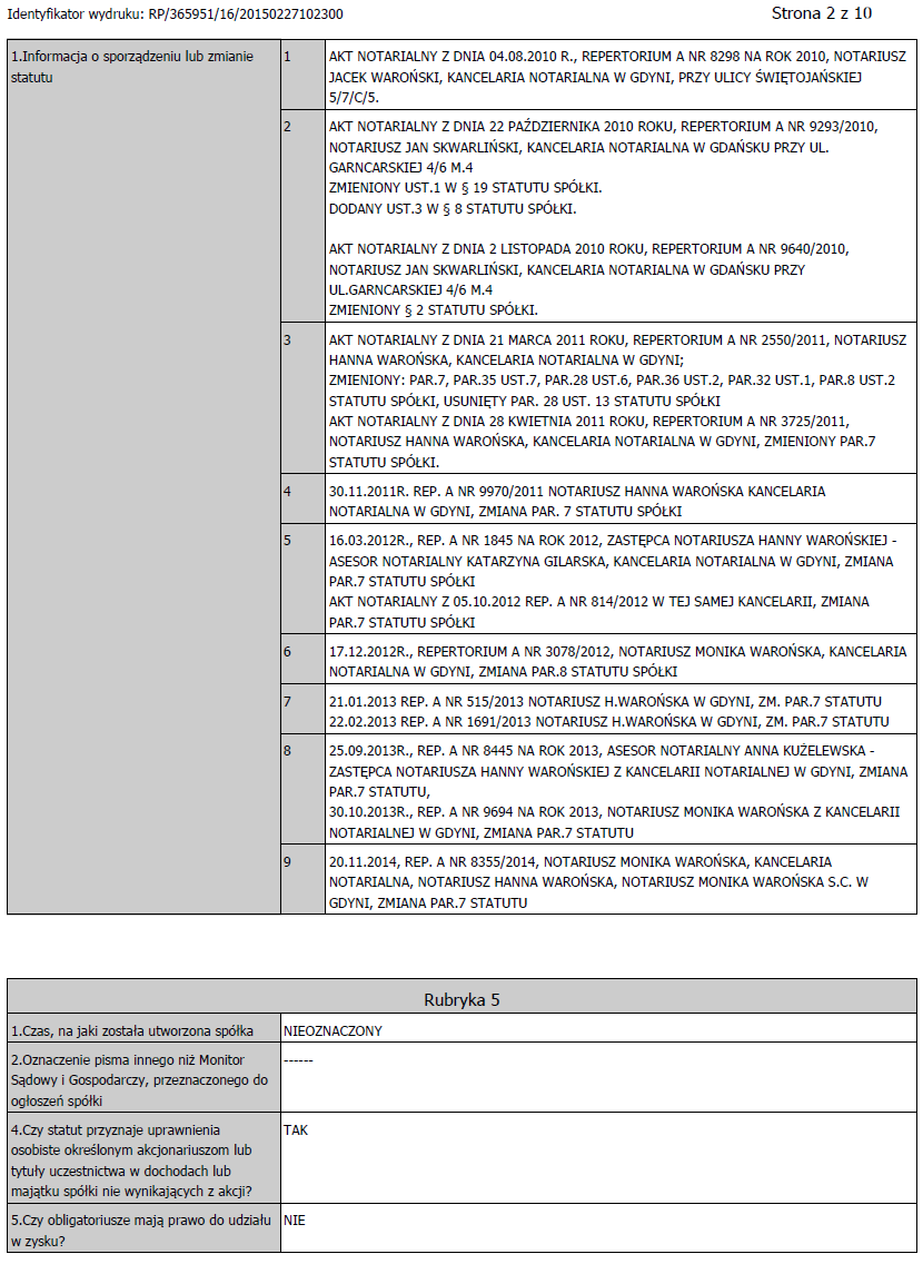 Dokument Informacyjny