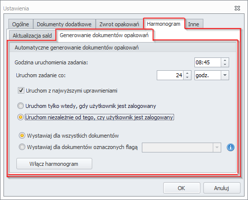 Rysunek 55 Aby móc tworzyć flagi w programie Subiekt