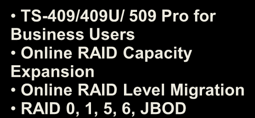 TS-209 Pro for Business Users 2-bay, hot-swappable NAS Server RAID 1