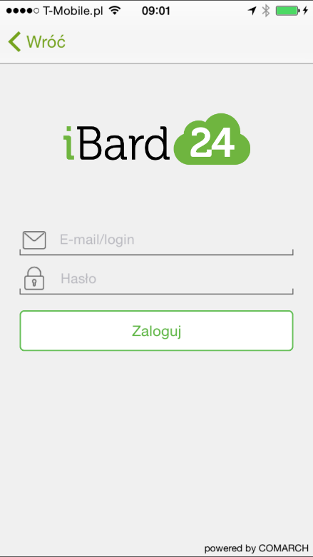 20.2 APLIKACJA DLA SYSTEMU IOS icomarch24 SA ul. prof. Michała Życzkowskiego 23 31-864 Kraków 20.2.1 INSTALACJA APLIKACJI I LOGOWANIE DO KONTA IBARD24 1.