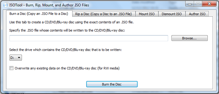 8 Narzędzie ISOTool ShadowProtect 5 includes an updated ISOTool. The new version can: Burn an ISO image to a disc (including CD, DVD, and Blu-ray), Mount and dismount ISO images Author a CD ISO.