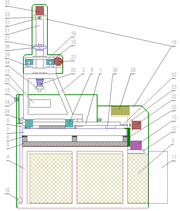 5.1. CZĘŚĆ MECHANICZNA. Rys. 1. Konstrukcja mechaniczna W jej skład wchodzą (patrz rys.