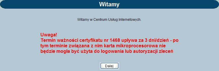 Rozdział 17 Informowanie o terminie ważności kart Rozdział 17.