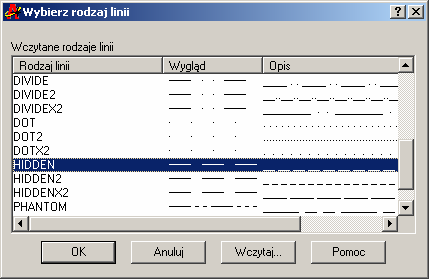 W. Korzybski Kurs AutoCADa 7 VI. Praca z warstwami (menu Format - Warstwa) Aktualna (bieżąca) warstwa jest ustawiana przez zaznaczenie jej nazwy i wybranie przycisku Aktualna.