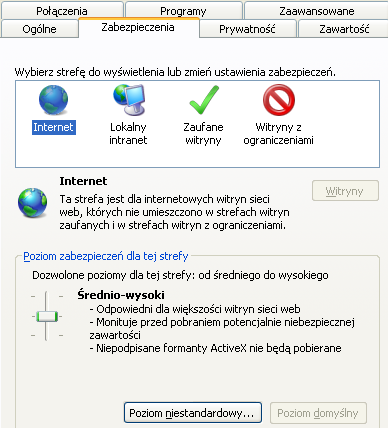 Konfiguracja Do poprawnego działania wystarcza dowolna przeglądarka internetowa obsługująca protokół szyfrujący SSL, JavaScript oraz pliki cookies.