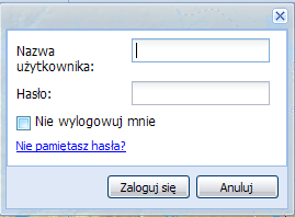 Każdy użytkownik posiadający aktywne konto w GeoMedia SDI Portalu może się do niego zalogować poprzez formularz Logowania.