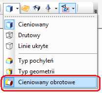 Nowa opcja wyświetlania geometrii detalu W celu przeanalizowania geometrii modelu bryłowego w toczeniu dostępne są nowe opcje wyświetlania.