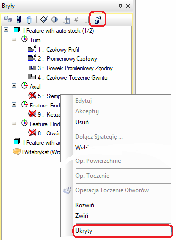 Nowości w wykrywaniu cech technologicznych Edgecam 2009R1 został wzbogacony o funkcję analizy wykrytych cech technologicznych pod kontem moŝliwości obróbki