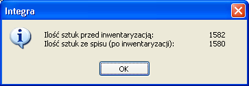 Istotne jest również zwrócenie uwagi na fakt, że towary znajdujące się na arkuszu AI zostaną odblokowane dopiero po zakończeniu całej inwentaryzacji (zakończeniu arkusza AS), do tego momentu sprzedaż