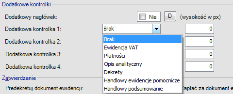 Tytuł Tytuł pola Pole Pole danych Dodatkowo użytkownik może sam wskazać Szerokość opisu, Szerokość kontrolki oraz Wysokość kontrolki.