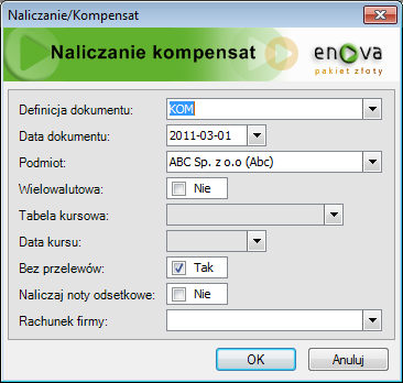 Kompensaty W realizacji różnych transakcji gospodarczych często się zdarza, że występują dwukierunkowe rozrachunki z kontrahentem, należności i zobowiązania.