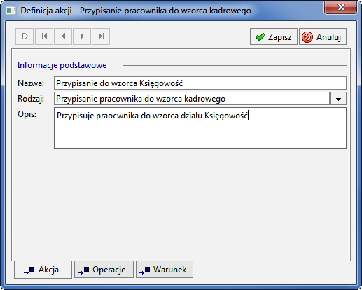 Podręcznik użytkownika Sage Symfonia Kadry i Płace 116 W tym przypadku jest to zdarzenie tylko dla pracowników.