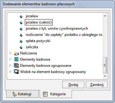 Podręcznik użytkownika Sage Symfonia Kadry i Płace 235 Wszystkie pola poza typem przelewu i znacznikiem grupowania, są polami tekstowymi pozwalającymi na wpisanie tekstu o maksymalnej długości 100