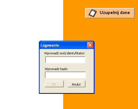 10.2 Praca z Formularzem PEFS 2007 Po wprowadzeniu indywidualnego identyfikatora i hasła pojawi się okno z dostępnymi opcjami: Wprowadzanie informacji należy rozpocząć od zakładki Dane projektu.