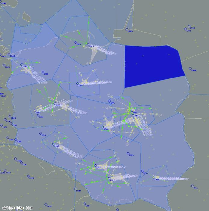 3.2.17.6.8 EPWWS Sektor kontroli ruchu lotniczego Sierra znajduje się w północnowschodniej Polsce. Jego rozmiary wynoszą 100NM z zachodu na wschód i 70NM z północy na południe.