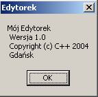 20 C++ Builder. Programowanie obiektowe. Ćwiczenie 1. Okno kodu źródłowego EdytorekUnit1.