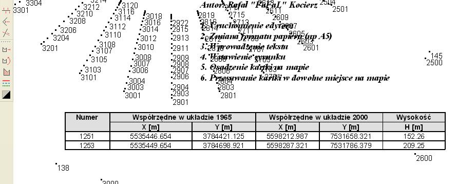 Po naciśnięciu przycisku Stwórz tabelę pokaże się okno z możliwością wyboru rozmiaru tabeli (w późniejszym etapie jest możliwość dodania lub odjęcia kolumn i wierszy) oraz zaznaczenie opcji czy