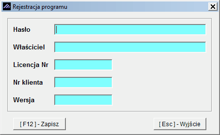 16 Uruchomienie programu Po przekroczeniu okresu 65 dni program będzie wymagał rejestracji: 2.