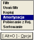 168 11 Księgowanie odpisów z programu Amortyzacja Księgowanie odpisów z programu Amortyzacja Współpraca między Aplikacjami jest możliwa dzięki ustawieniu opcji połączenia między programem