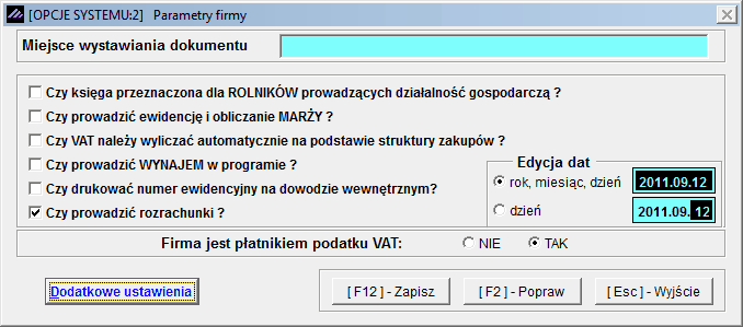 Przygotowanie programu do pracy 27 Takie zasady obowiązują także przy uruchamianiu programu gdy rok aktywny jest inny niż rok w dacie systemowej w programie Ramzes Admnistrator 3.1.