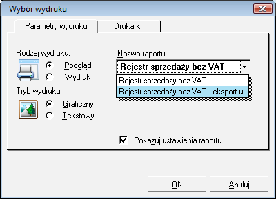 Podręcznik użytkownika Sage Symfonia Start Mała Księgowość 95 Rys. 145 Dialog Usługi niepodlegające VAT.