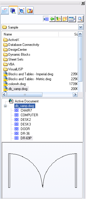 AutoCAD nie daje użytkownikowi możliwości podglądu wszystkich bloków zawartych wewnątrz pliku *.dxf/dwg przed jego otwarciem.