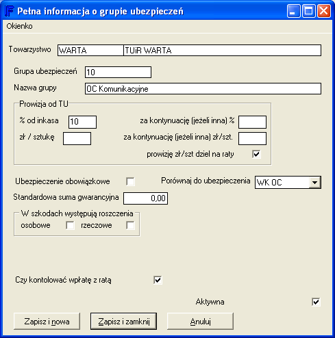 Dostępne pod: Ubezpieczenia / Majątkowe / Administracja / Słowniki / Towarzystwa / Aktywne / Ubezpieczenia /