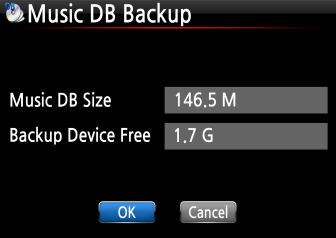 5.1.5.4 Importowanie plików z folderu Recovery. Po sprawdzeniu pliki zostały przeniesione do folderu 'Recovery', Można ponownie zaimportować je do bazy Music DB za pomocą funkcji 'Copy to DB'. 5.1.5.5 Czyszczenie listy przywróconych plików.