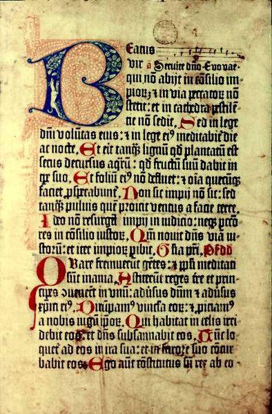 Psałterz moguncki 1457 r.