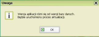 pojawi się nowe okno informujące o postępie aktualizacji serwera Gdy dobiegnie końca, okno zostanie automatycznie zamknięte.