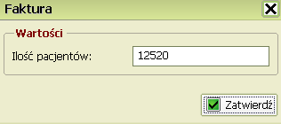 W nstępnym oknie istnieje możliwość edycji liczby pacjentów objętych opieką: (W