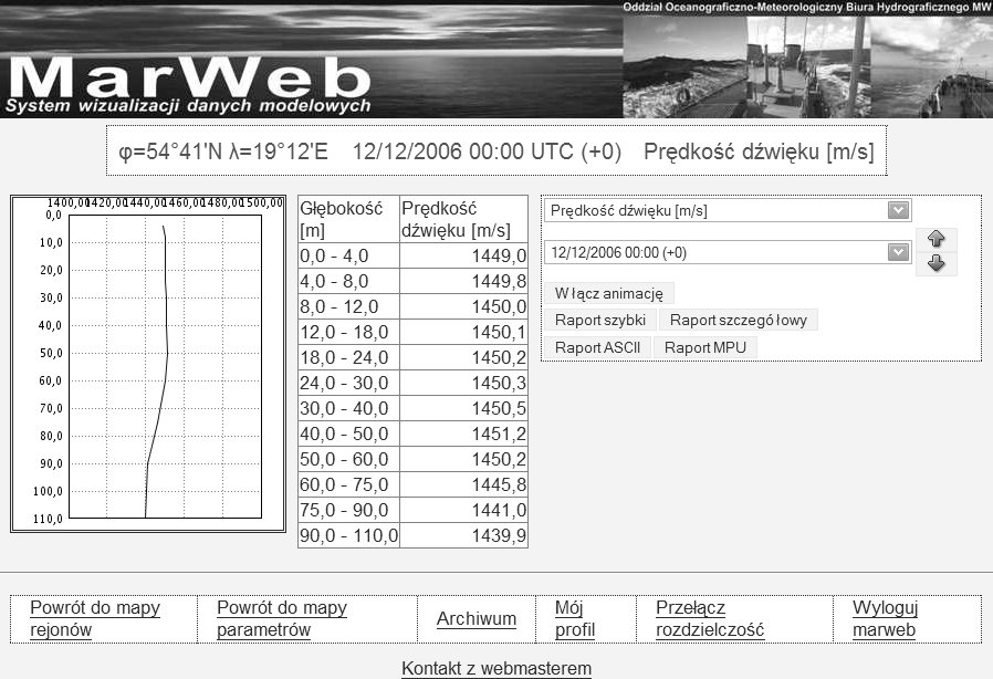 Rys. 3 Funkcje systemu dostępne dla wszystkich użytkowników. Natomiast funkcjami dodatkowymi, dostępnymi jedynie w pełnej wersji systemu MarWeb są: 1.