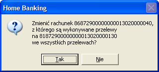 Opcja DYSKIETKA DLA BANKU - może być wykorzytywana awaryjnie w sytuacji braku możliwości połączenia z bankiem.