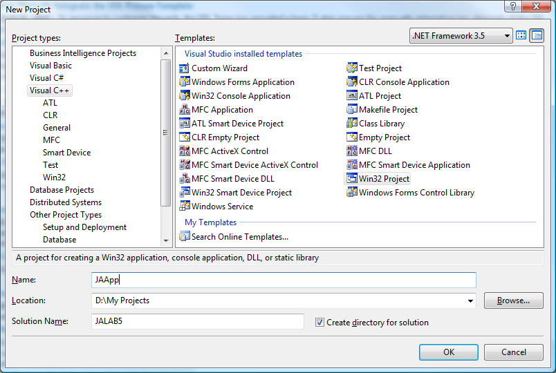 Dwiczenie 5. TEMAT: CEL: Tworzenie projektu asemblerowego dla środowiska Visual Studio 2008.