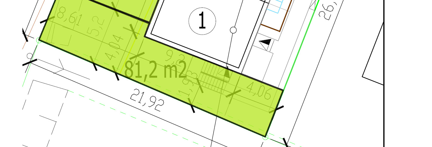 33 Rozmieszczenie Ogródków i miejsc parkingowych Mini apartament g - 1 miejsce parkingowe - ogródek ok.