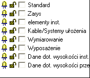 Warstwy Mianem warstw oznacza się prostą zasadę jednoczesnej pracy na kilku przezroczystych powierzchniach rysunkowych.