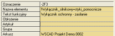 Otworzy się okno wyboru z bazy danych, w którym pokazane zostaną dostępne styczniki spełniające kryterium liczby zestyków.