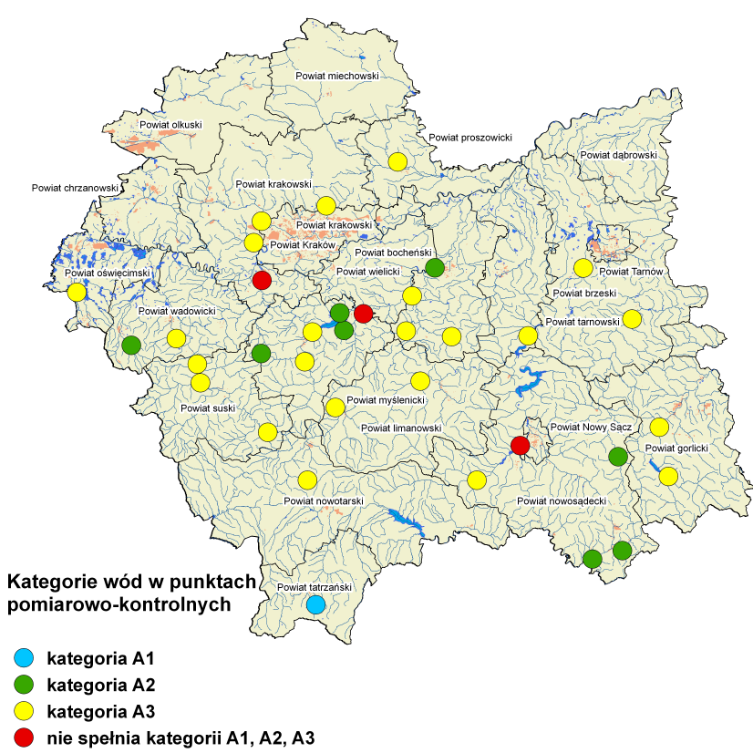 48 Ocena jakości wód ujmowanych do zaopatrzenia ludności w wodę przeznaczoną do spożycia Wymagania dla wód powierzchniowych wykorzystywanych do celów zaopatrzenia ludności w wodę do spożycia oraz