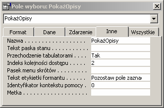 Formant: przycisk opcji i pole wyboru - właściwości zwiększenie rozmiaru formantu nie powiększa