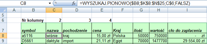 Gdyby na początku zadania zastosować funkcję WYSZUKAJ.