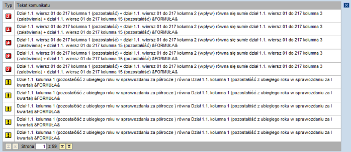 Jednocześnie wywołuje procedurę automatycznego przeliczenia zdefiniowanych dla danego formularza reguł sumowania.